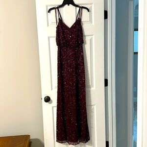 Adrianna Papell sequin spaghetti strap maxi dress, 2
